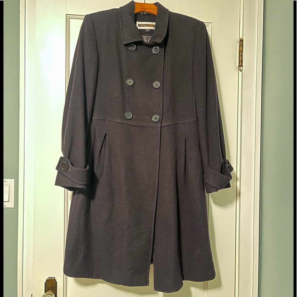 Kristen Blake Wool & Cashmere Knee-Length Peacoat